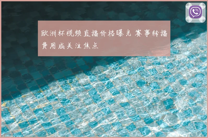 欧洲杯视频直播价格曝光 赛事转播费用成关注焦点